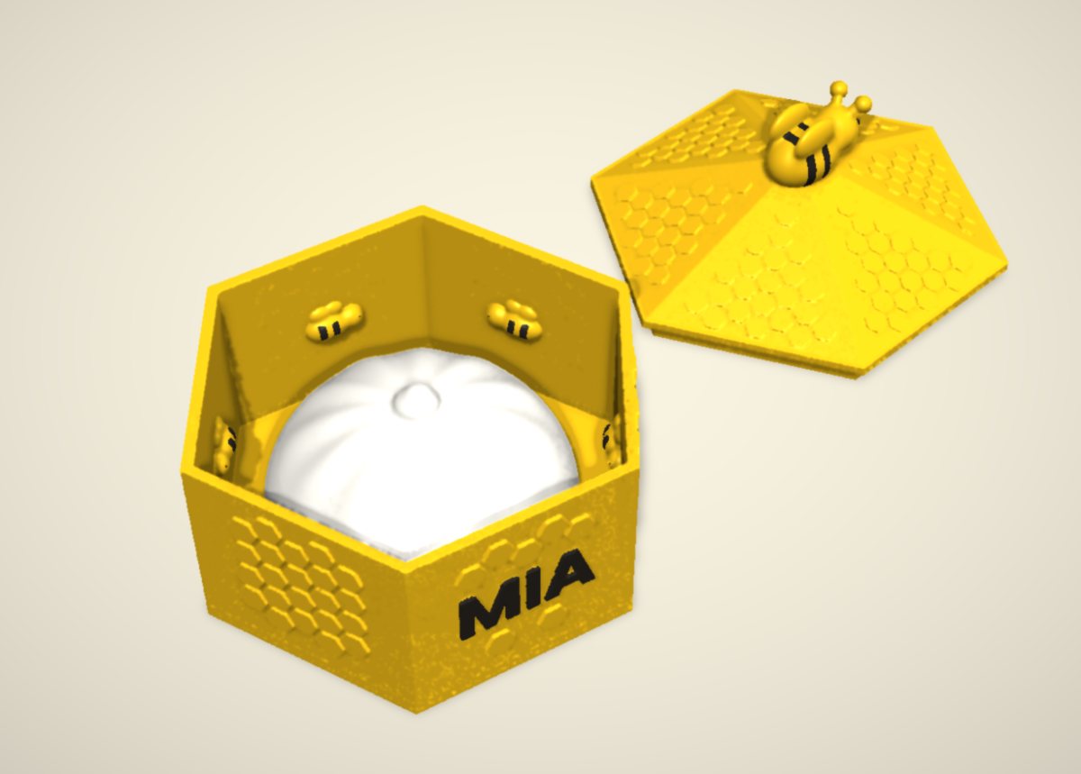 Box open with the dumpling inside